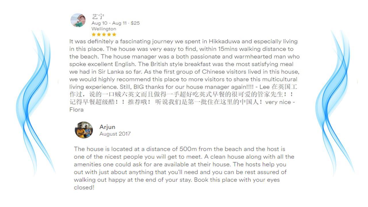 ヒッカドゥワ Wellingtonヴィラ エクステリア 写真